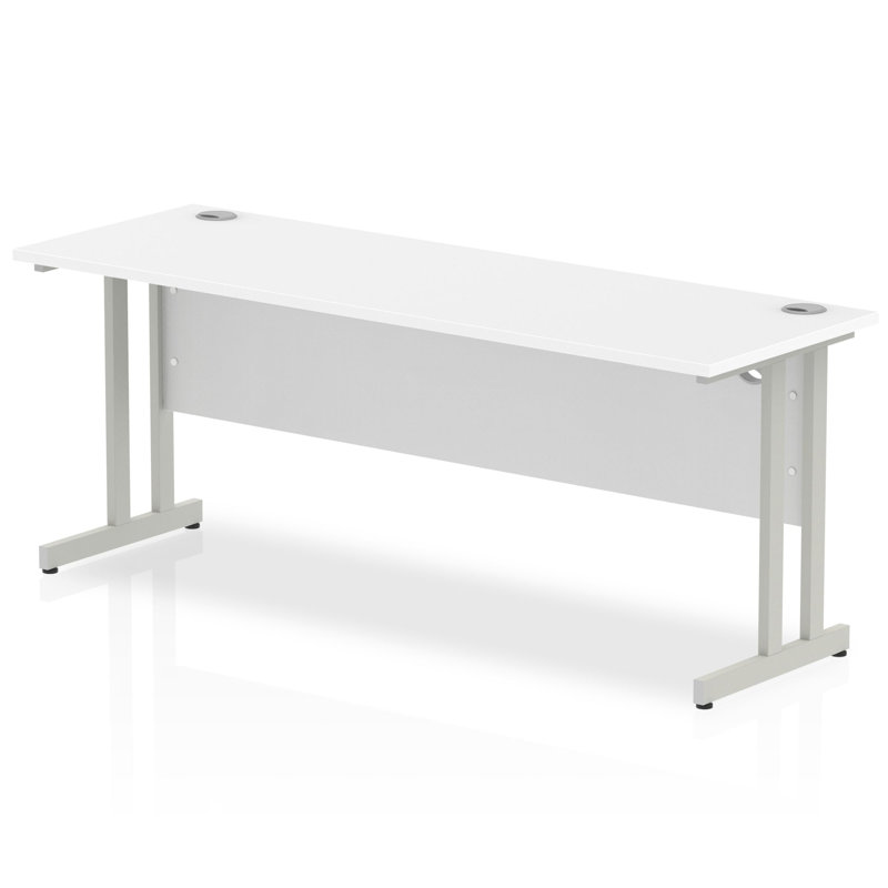 Impulse Metal Base, White, Silver, 73cm H x 180cm W x 60cm D