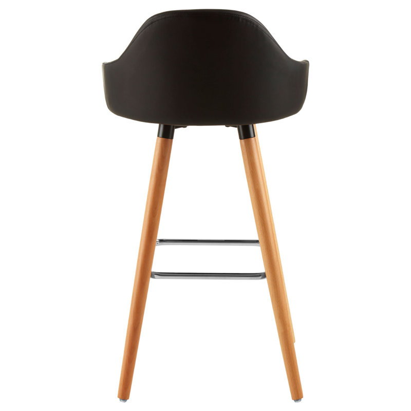 Kai Upholstered Counter Stool with Solid Wood Frame
