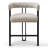 24" Upholstered Tweed Arm Counter Stool-1987020183