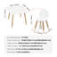 Ensemble de table et 2 chaises Modern Kids - Bureau pour tout-petits blanc avec pieds en pin massif pour l'art, l'artisanat et l'apprentissage