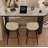 French-Style Minimalist Granite Bar Table-1713712557
