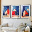 Paysages série Cxxxi - impression encadrée sur mesure de qualité supérieure - 3 pièces-185341662-185341665