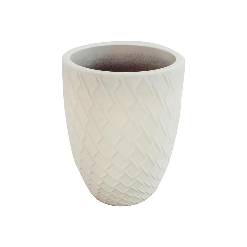 High-quality ceramic flower pots, Milk White