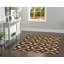 Tapis brun à motif géométrique Verini-15993292