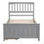 Lit plateforme simple avec deux tiroirs-124917640