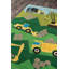 Tapis vert touffeté à la main Calista-450214933