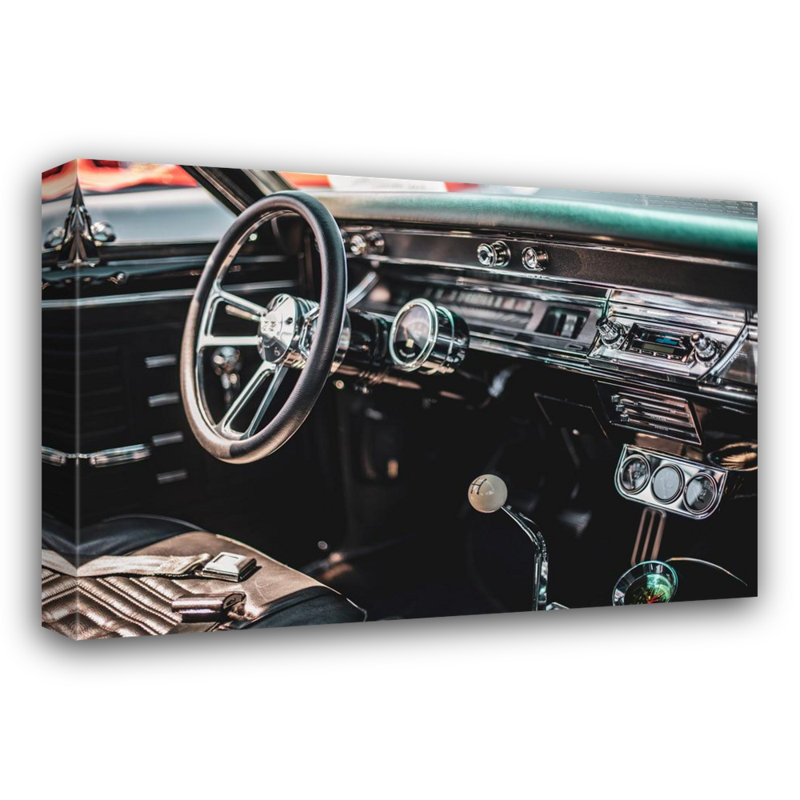 " Car Interior ", 15" H x 18" W x 1.5" D