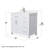 Beckett 36" Freestanding Single Bathroom Vanity with Cultured Marble Top-61870891-61870890-61870897