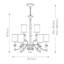 Reichman 9 - Light Shaded Chandelier