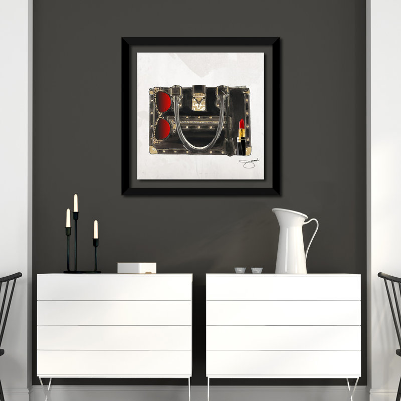 «Lady Boss», impression sur toile, H 25,5 po x l 25,5 po x P 1 po, Cadre noir