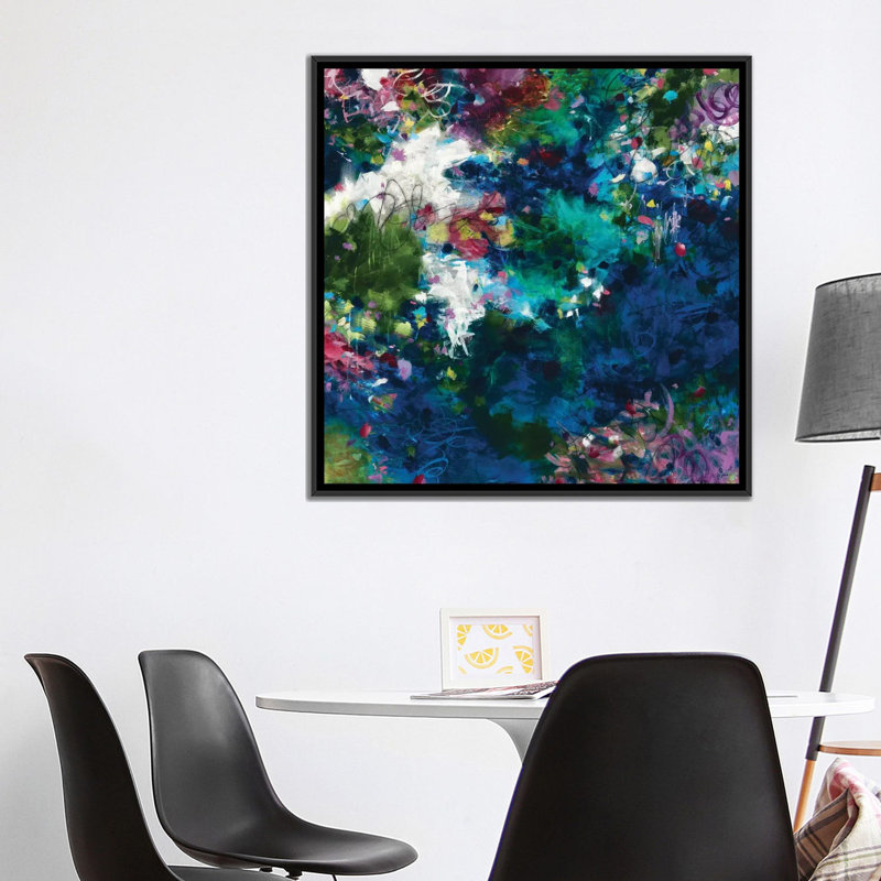 «Now and Forever», reproduction sur toile, H 26 po x l 26 po x P 1,5 po, Toile avec cadre noir, Pas de tapis