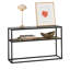 Georgino 110cm Glass Top Console Table