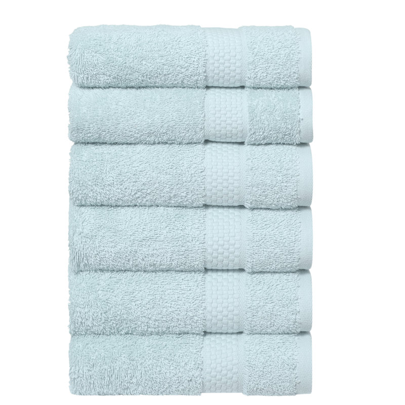 STARLIGHT 100% Turkish Cotton Terry Hand Towels, Blue