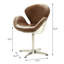 Chaise d'appoint avec coussin rembourré