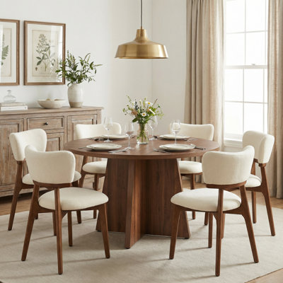 Ensemble de table de salle à manger moderne avec chaises H 32,1 po Rohun