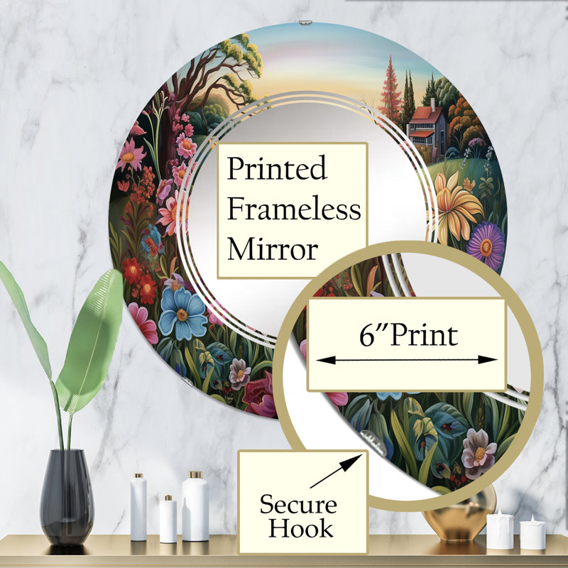 Circle Wall Mirror, 32" x 32"