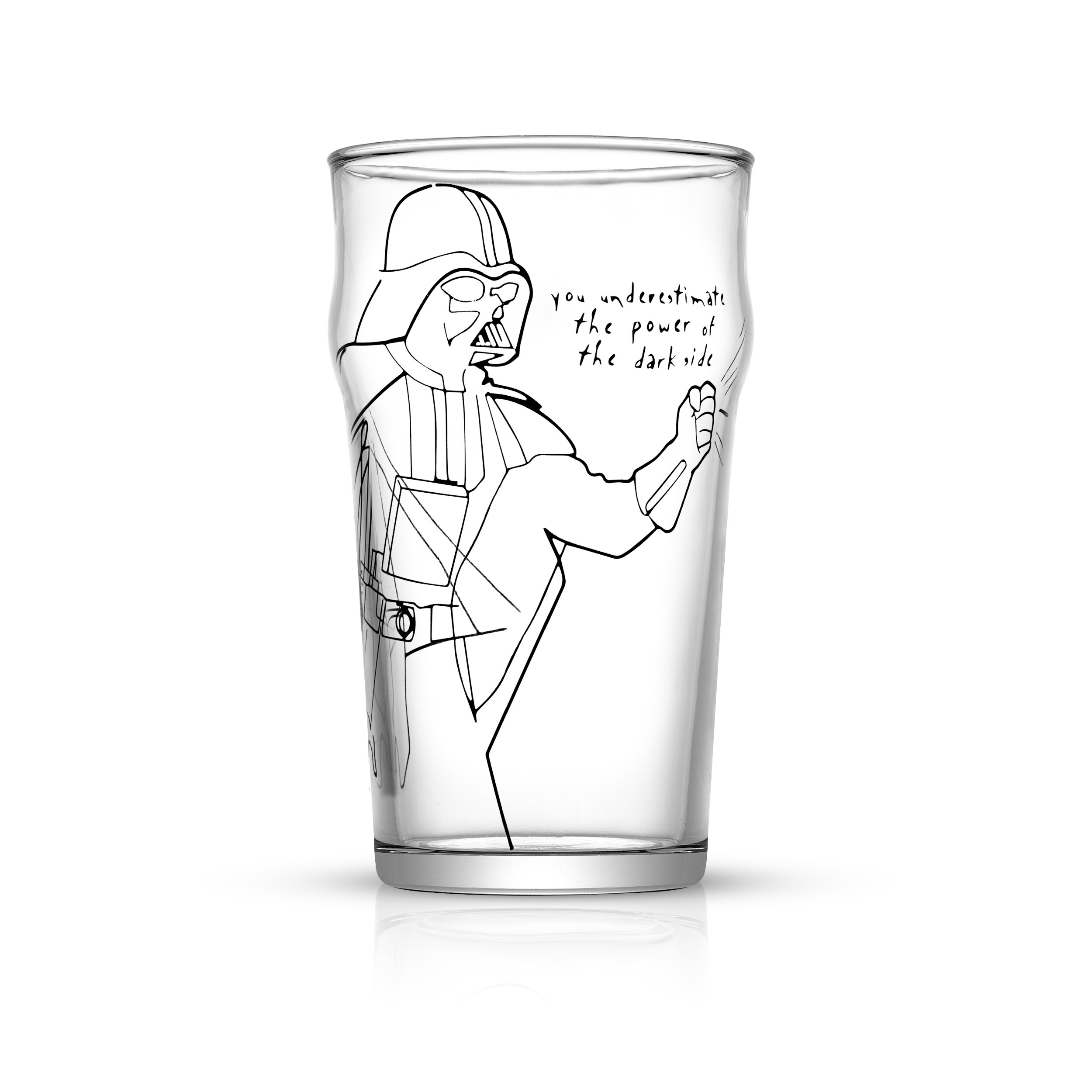 Star Wars Striking Sketch Characters Pint Mug - 19.2 oz - Set of 4
