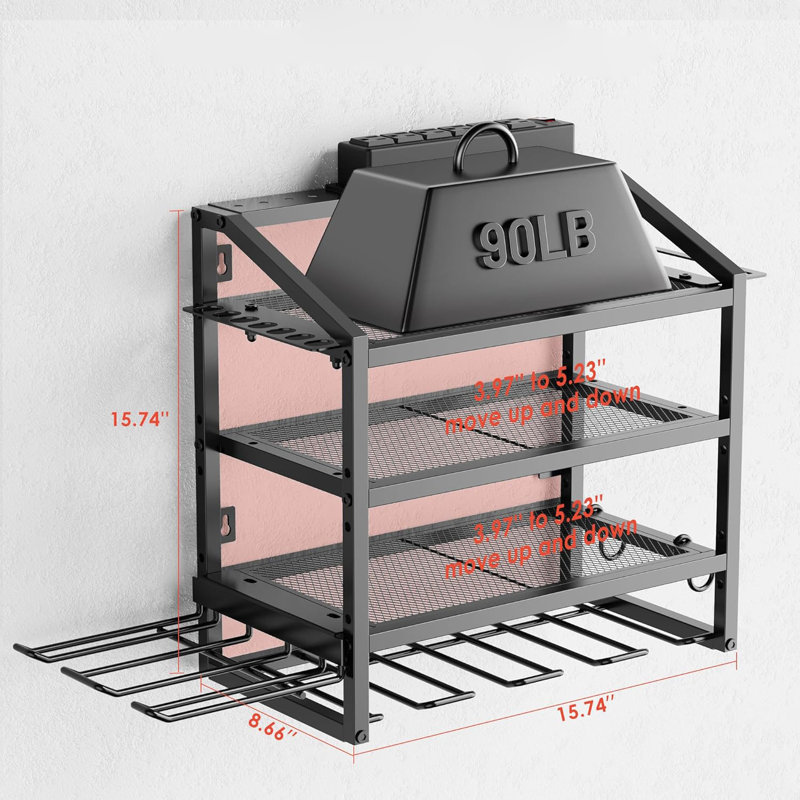 Wall Mounted Installation Of Electric Tool Storage Container