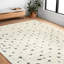 Tapis ivoire tissé à la machine Divers-768348151