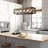 Holbert 5 - Light Rectangle Wood Metal Pendant Light Farmhouse Kitchen Island Chandelier-1456675512