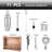 Devionne Stainless Steel Bar Tool Set