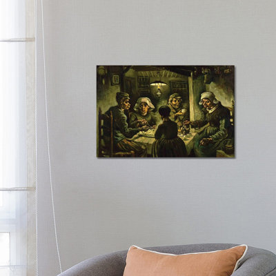 The Potato Eaters, 1885 by Vincent Van Gogh - Wrapped Canvas Painting