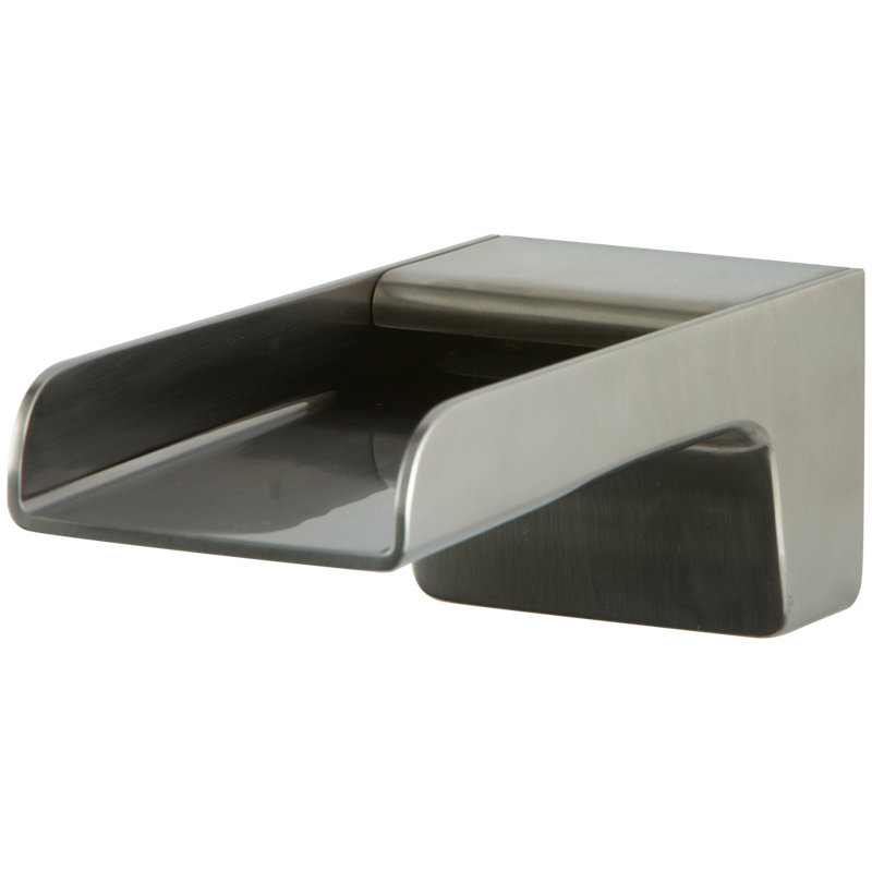 Garniture de bec de baignoire murale Kascade, Nickel brossé