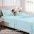Lux Decor 4-Piece Ultra Soft Microfiber Sheet Set Deep Pocket Fitted Sheet, Wrinkle-Resistant & Easy Care Bedding-960111318-960111316