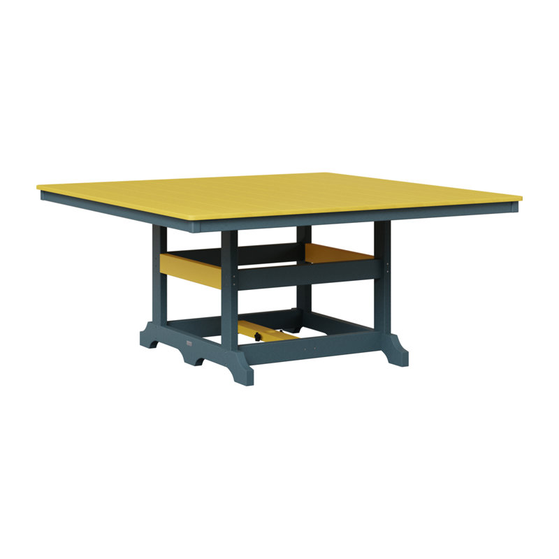 Table de salle à manger Berlin Classic, Ardoise, Jaune soleil levant