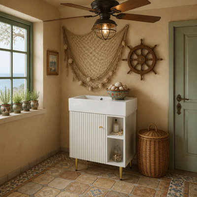 Armoire de salle de bain fonctionnelle avec rangement, idéale pour organiser les essentiels de la salle de bain et améliorer l'espace utilitaire