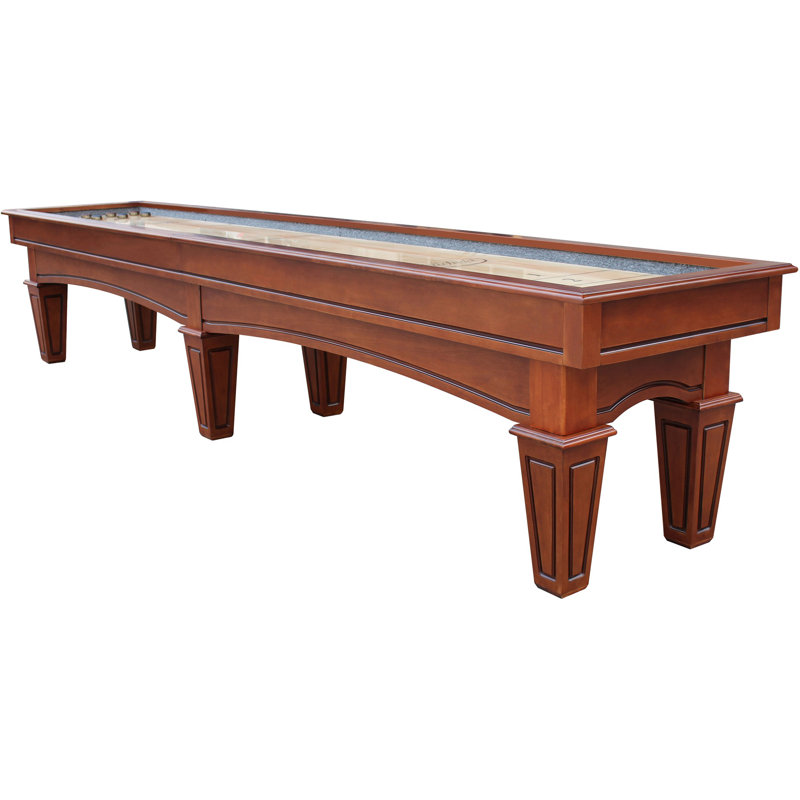 St Lawrence Pro-Style Shuffleboard Table, 14', Chestnut