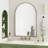 Arched Silver Wall Mirror for Bathroom,Vanity Mirror or Living Room-1705480578