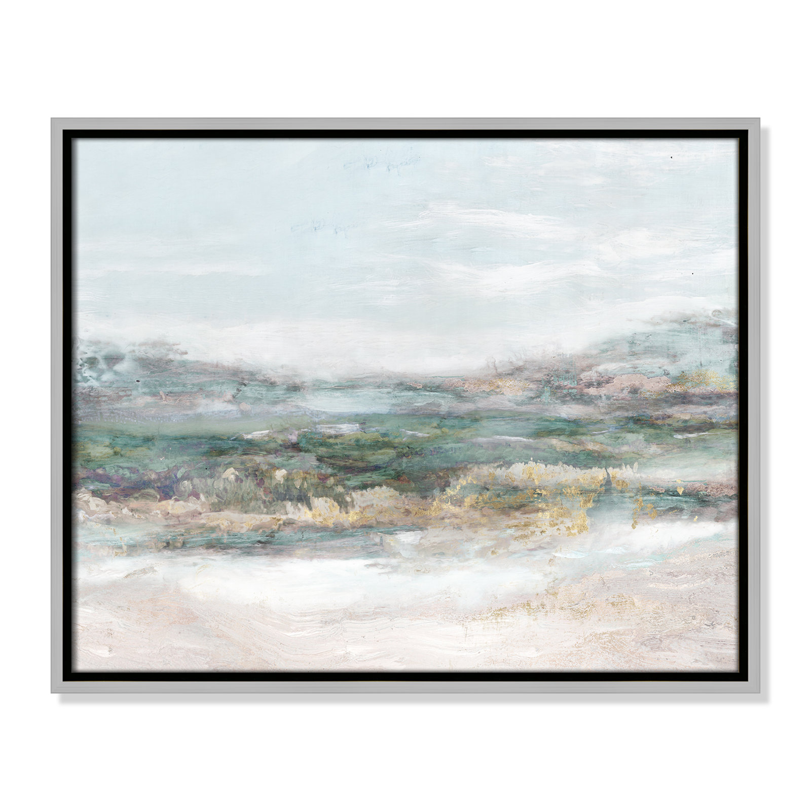 Silver Framed Canvas, No Mat, 17.5" H x 21.5" W x 2" D