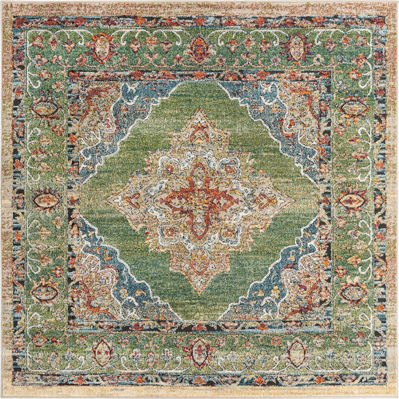 Mekalah Oriental Indoor Rug, Square 6'