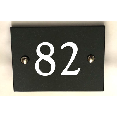 Brumby 10cm H Reflective Stone House Number