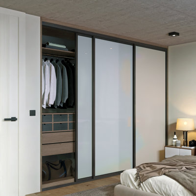 3 panneaux - Cadre - Placard et paravent