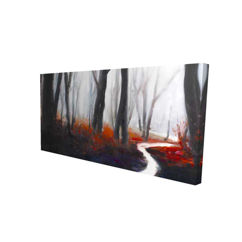 Forêt mystérieuse avec ruisseau