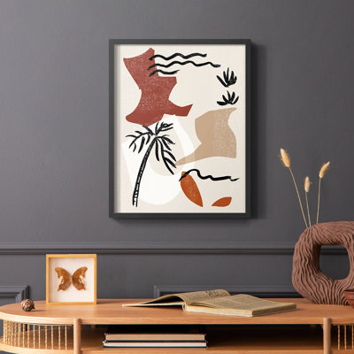 «Soft Palms II», reproduction encadrée - bois massif