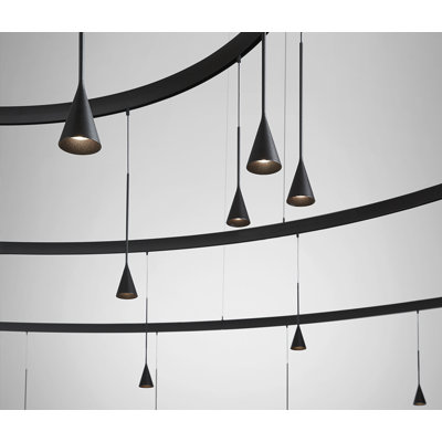 Skybell 62 - Light Ebony Black LED Unique/Statement Pendant