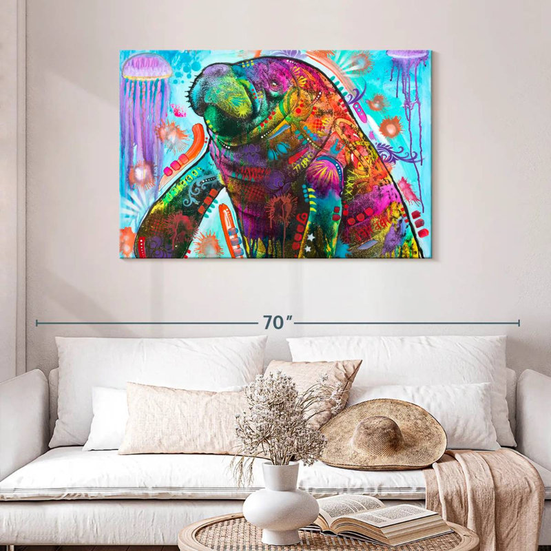 Manatee, 30" H x 45" W