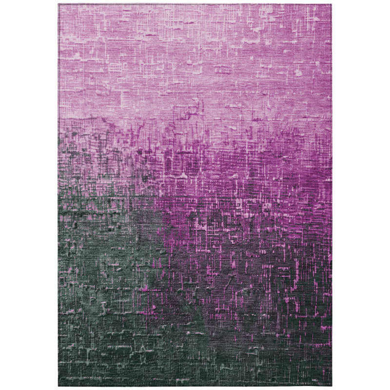Tapis intérieur / extérieur rose Sorella , 5' x 7'6"