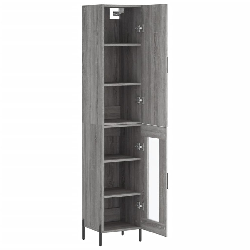 34.5cm Sideboard, Grey Sonoma