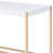 Midriaks Gold Finish Writing Desk W/USB-1692926288