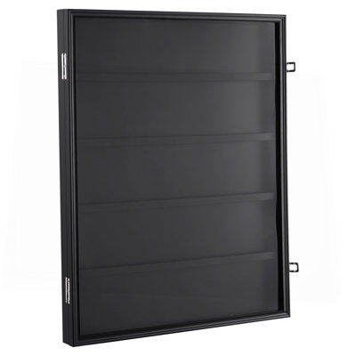35 vitrines de cartes de sport classées, 24,3 po x 30,5 po x 2,1 po, cadre de baseball avec 98% de protection contre les rayons UV, verre transparent, armoire murale verrouillable pour football