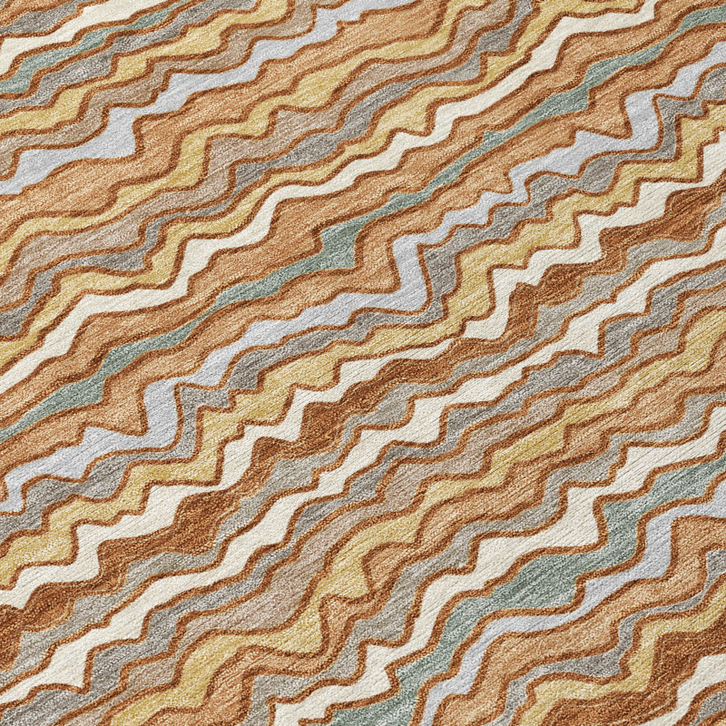 Tapis intérieur / extérieur lavable à la machine Chantille ACN2436, Paprika, 1 pi 8 po x 2 pi 6 po