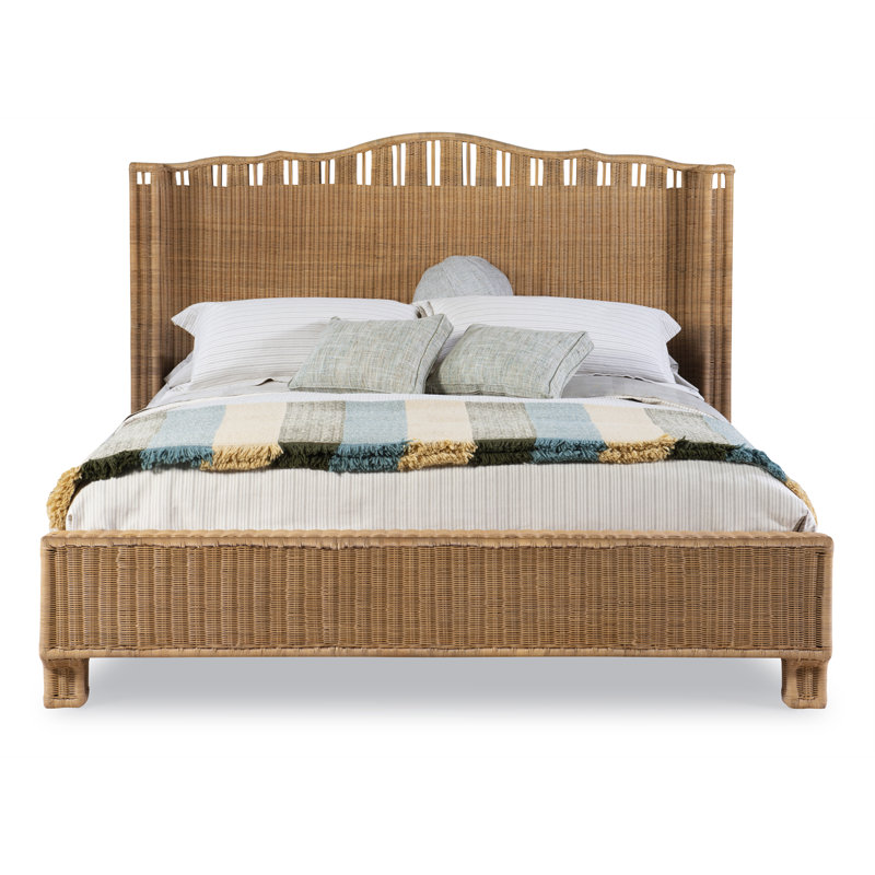 Great South Bay Wingback Bed, Queen
