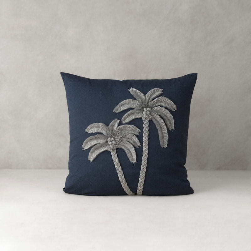Escape Gray Square Performance Pillow Cover & Insert
