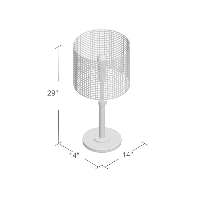 Lampe de table noire 29 po Bailin