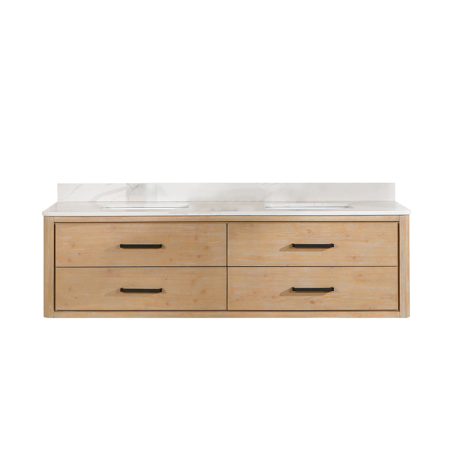 Cristo 72'' Double Bathroom Vanity, Fir Wood Brown