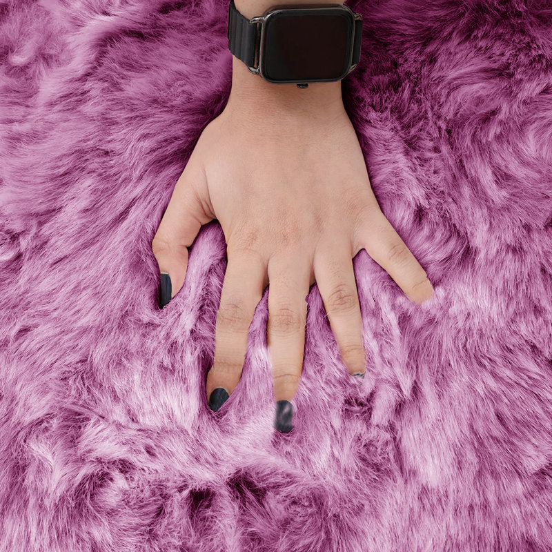 Hadara Solid Colour Shag 60cm X 110cm Area Rug